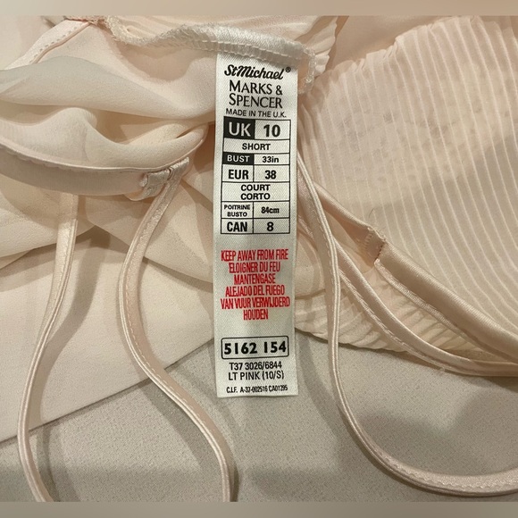 Vintage St Michael sheer babydoll chemise nightie - Picture 8 of 10